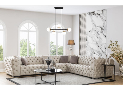 Chesterfield divano imbottito divano angolare set di poltrone polster lusso angolo divani nuovi