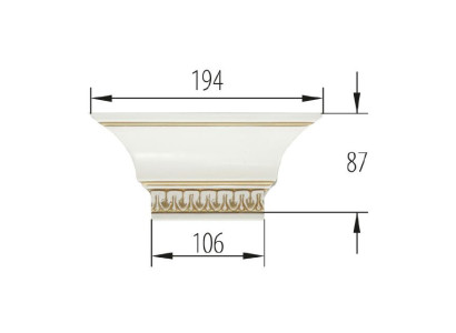 Elemento per l'armadio a muro guardaroba Krone Verona V- sovrastruttura della corona
