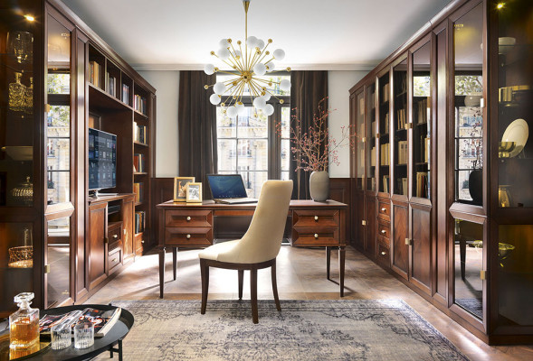 Scrivania cassettiera in legno Armadio in legno Cassettiera classica per TV