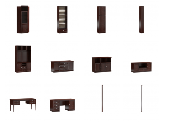 Scrivania cassettiera in legno Armadio in legno Cassettiera classica per TV