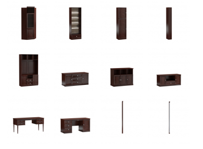 Scrivania cassettiera in legno Armadio in legno Cassettiera classica per TV