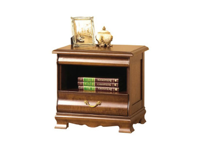 Classico comodino comodino in massello console scaffale camera da letto N-SzN