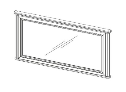 SPECCHIO DA PARETE CON CORNICE IN LEGNO SPECCHIO CON CORNICE RETTANGOLARE SPECCHIO DESIGNER Prato PR-L1 Specchio da parete con cornice in legno Specchio con cornice rettangolare Specchio designer Prato PR-L1