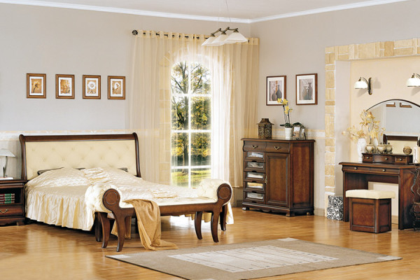 Classico comodino comodino in massello console scaffale camera da letto N-SzN
