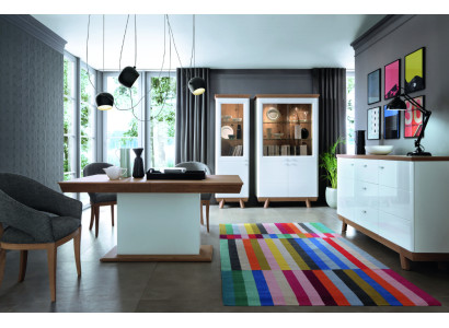 Mobile vetrina moderna Armadio da soggiorno Armadio alto Vetrina per hotel Aspen AS-W12