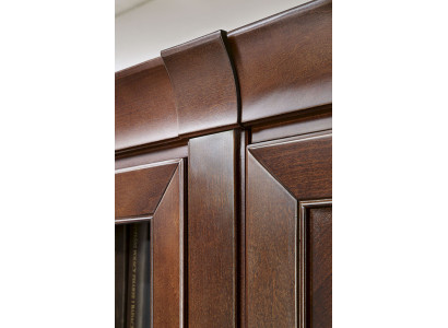 Sistema ufficio Mobile Vetrina Armadio per documenti Classico mobile decorativo in legno Scaffale