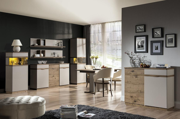 Mobile classico Vetrina Cassettiera Credenza Armadio Cassettiera Mobile CM-K3