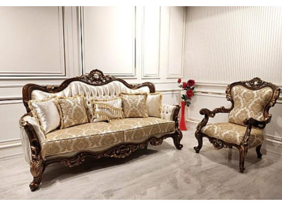 Barocco poltrona divano sofa mobili arredamento divani sofà sedie velluto