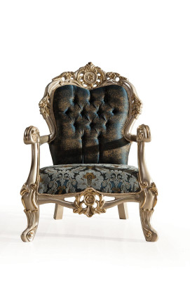 Barocco poltrona Chesterfield poltrona classica a un posto divano sofà