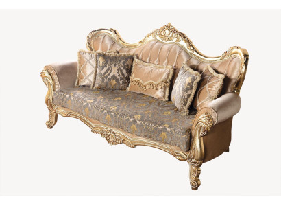 Chesterfield Set Divano Poltrona Mobili Barocchi Rococò Tavolo 3 pz