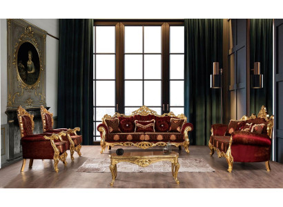 Tavolo da caffè di lusso 136x90 stile barocco rococò tavoli rettangolari decorazione