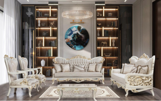 Barocco classico in legno - Mobili classici Tavoli da soggiorno Tavolino