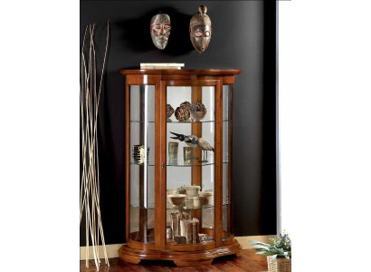 Mobile vetrina in legno di lusso con credenza, armadi design marrone mobili italiani armadio nuovo