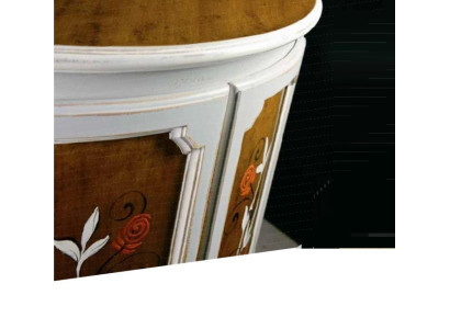 Armadio ad angolo da casa di campagna, cassettiera ad angolo, mobili italiani, armadio, comò, credenza