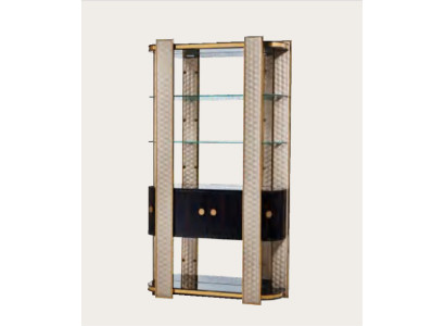 Vetrina design in legno Armadio Armadi Soggiorno Scaffali Scaffali per ufficio Vetrina in vetro