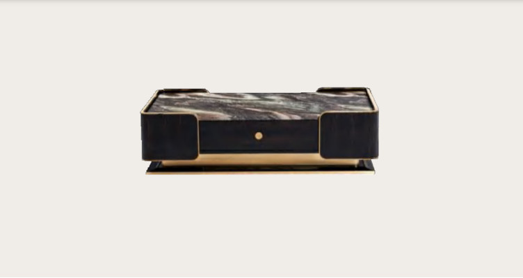 Tavolo da salotto di lusso in legno dal design originale stile mobili