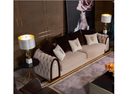 Tre posti Chesterfield divano a 3 posti divano imbottito set di sedili 3 poltrone