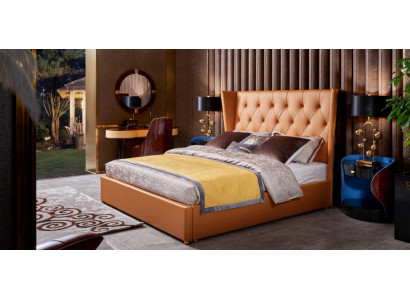 Letto imbottito design di lusso Letti matrimoniali di lusso per hotel di lusso 180x200