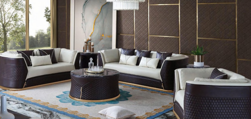 Set di divani 3 posti 2 posti Design divano Poltrona Divani moderni di lusso nuovi