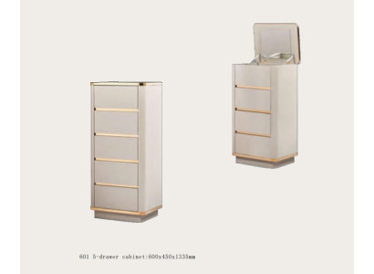 Comò decorativo credenza comò credenze 5 cassetti armadietto alto