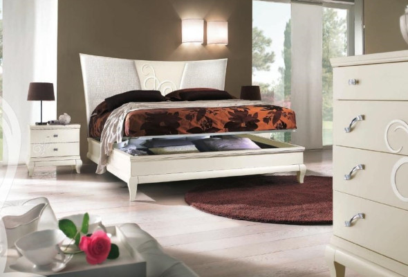 Camera da letto Letto Comodino Letti matrimoniali Set di lenzuola Struttura del letto Set di letti 3 pezzi