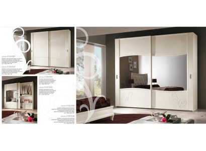 Armadio ad ante scorrevoli per camera da letto, parete in legno design armadi.
