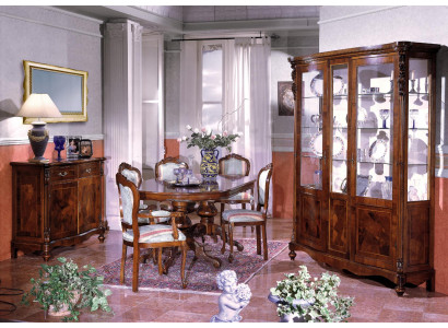 Set Gruppo Ess in legno Mobile completo Tavolo Sedie Arredamento Italia