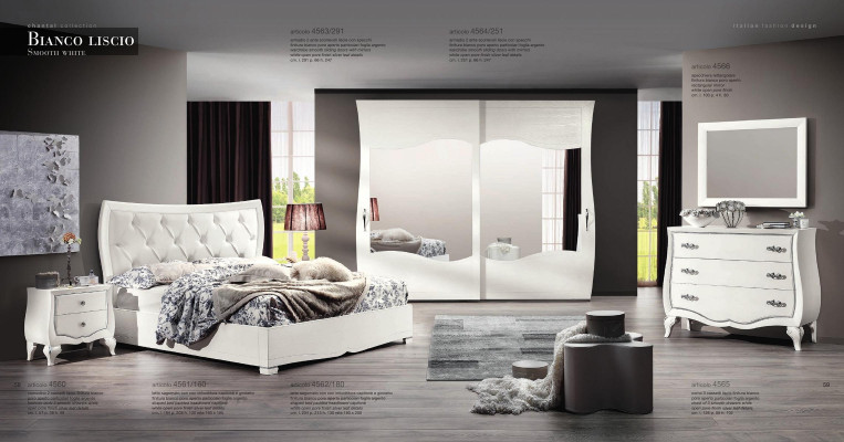 Imposta camera da letto letto comodino armadio cassettiera specchio 6 pezzi