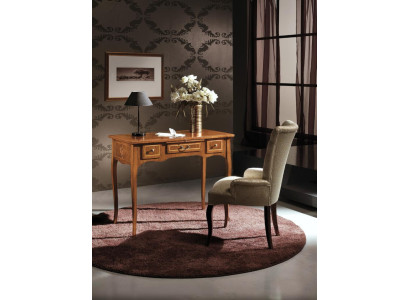 Ufficio Scrivania + Sedia Set Completo Mobili Tavoli Lusso Italia Tavolo 2pz.