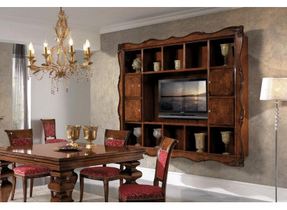 Armadietto da soggiorno Vetrina in legno Mobili da soggiorno Mobile TV Design parete nuovo