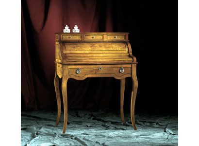 Tavolo scrivania da ufficio in legno pregiato stile barocco rococò antico mobili di lusso.