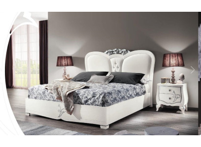 Camera da letto Letto Comodino Letti Lusso Struttura letto matrimoniale Set di 3 comodini
