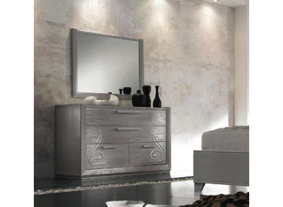 Comò Specchio Armadio Comò di lusso Armadio Libreria Consolle Set di mobili 2 pezzi.