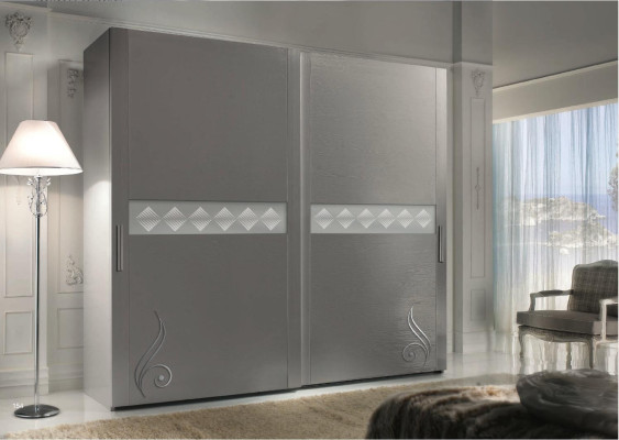 Armadio Armadio Armadio di lusso con ante scorrevoli design armadi abiti in legno mobili nuovi