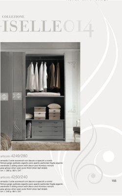 Armadio Armadio Armadio di lusso con ante scorrevoli design armadi abiti in legno mobili nuovi