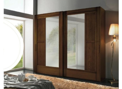 Armadi Vestiti Armadio lusso Design a ante scorrevoli in legno moderno