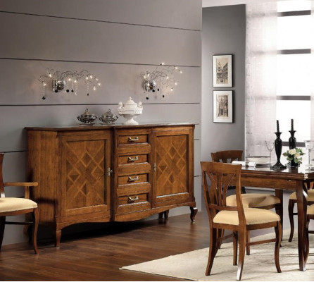 Buffet Comò Credenza Tavolo d'appoggio Cassetto Vetrina Soggiorno Legno Comò Nuovi