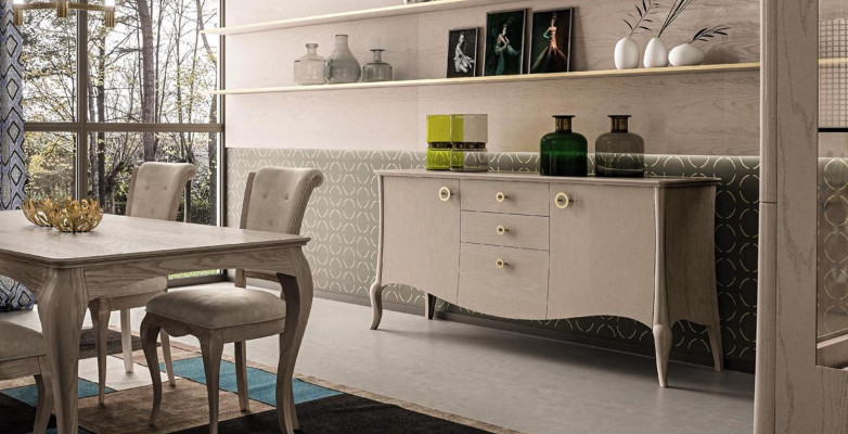 Comò, credenza, scaffale, armadio, scaffali, mobili in legno massiccio dall'Italia, armadi.