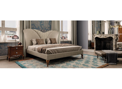 Set da camera da letto Letto completo 2x comodino Set design di lusso completo 3 pezzi