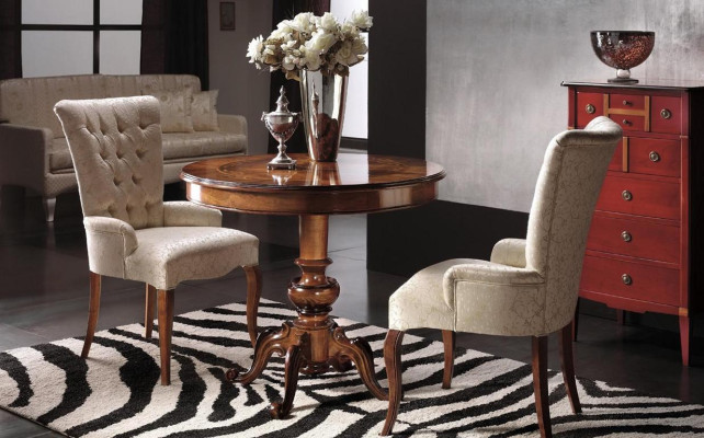 Tavolo rotondo in legno Tavolo Mobili moderni Tavoli da soggiorno Tavoli da pranzo