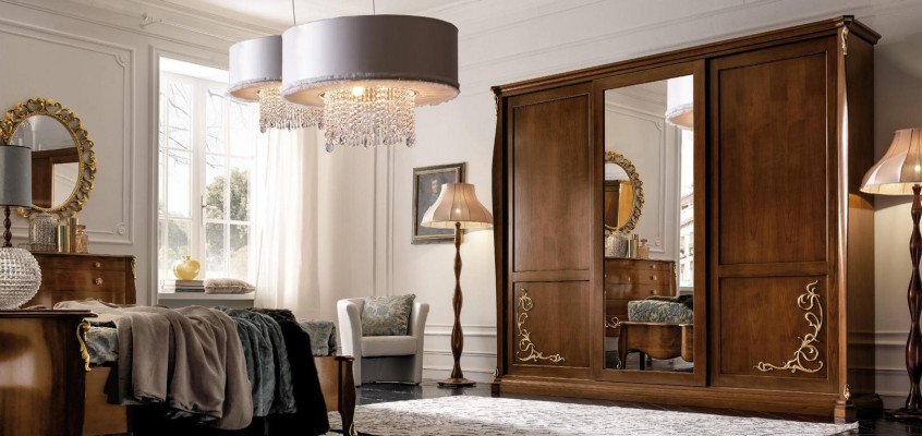 Camera da letto Armadio in legno Mobili barocchi Nuovo Armadio classico Armadi