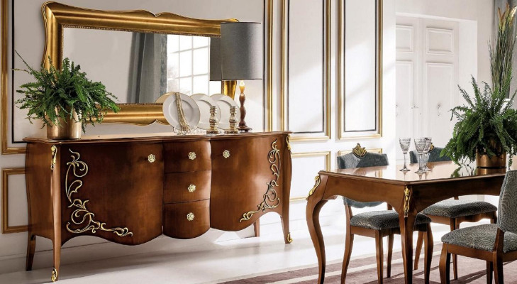 Mobili Cassettiera Credenza Armadio Classici nuovi Comodini Legno Armadietto Buffet