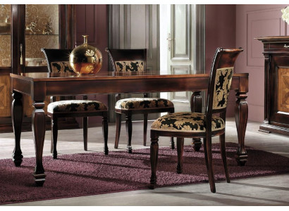 Sala da pranzo Set arredamento Cassettiera Sedie 4x Vetrina Gruppo Salotto Tavolo 7 pezzi.