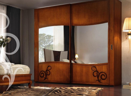 Armadio guardaroba con ante scorrevoli armadi a parete in legno con specchio