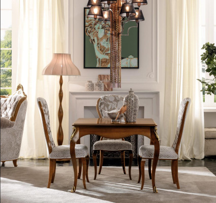 Tavoli da pranzo italiani Tavolo Legno Tavoli Mobili Tavolo da pranzo Stile antico Legno massiccio