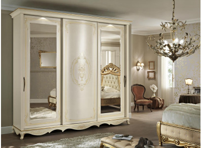 Armadio camera da letto Specchio Armadi Armadio Bianco Legno Italia