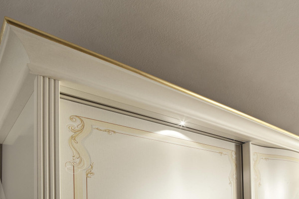 Armadio camera da letto Specchio Armadi Armadio Bianco Legno Italia