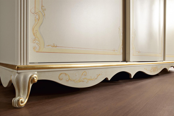 Armadio in legno massiccio design Camera da letto Armadio Bianchi armadi