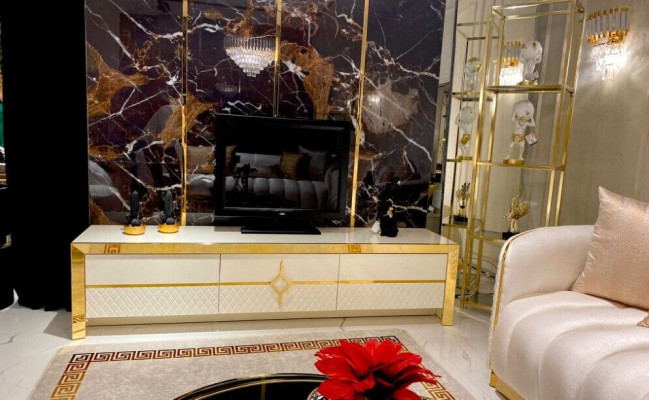 Soggiorno in legno rtv Hotel lusso mobili credenza tv Lowboard xxl design armadio