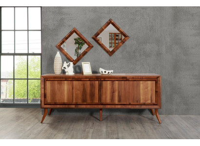 Sideboard cassettiera credenza armadi credenze marrone lusso xxl 200cm Nuovo